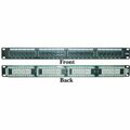 Swe-Tech 3C Rackmount 24 Port Cat5e Patch Panel, Horizontal, 110 Type, 568A & 568B Compatible, 1U FWT68PP-03024